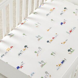2 NWT Organic Cotton Pottery Barn Kids fitted Crib sheets